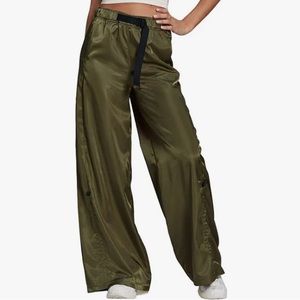 Adidas Olive Satin Cargo Pants